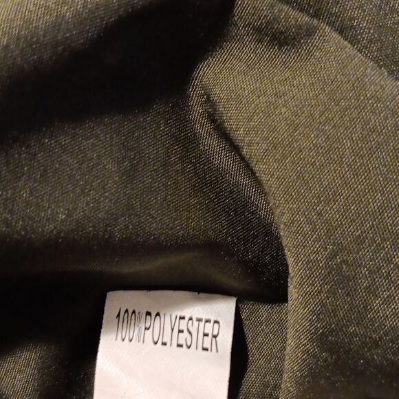 Olive Green Midi Slip Dress with Elastic Ruched Back. Coastal Cowgirl, Akubi - Picture 12 of 14